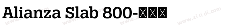 Alianza Slab 800字体转换